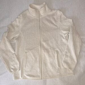 Swiss Tech Oatmeal Quarter Zip Fleece Pullover Jacket Cozy Soft XL 16-18